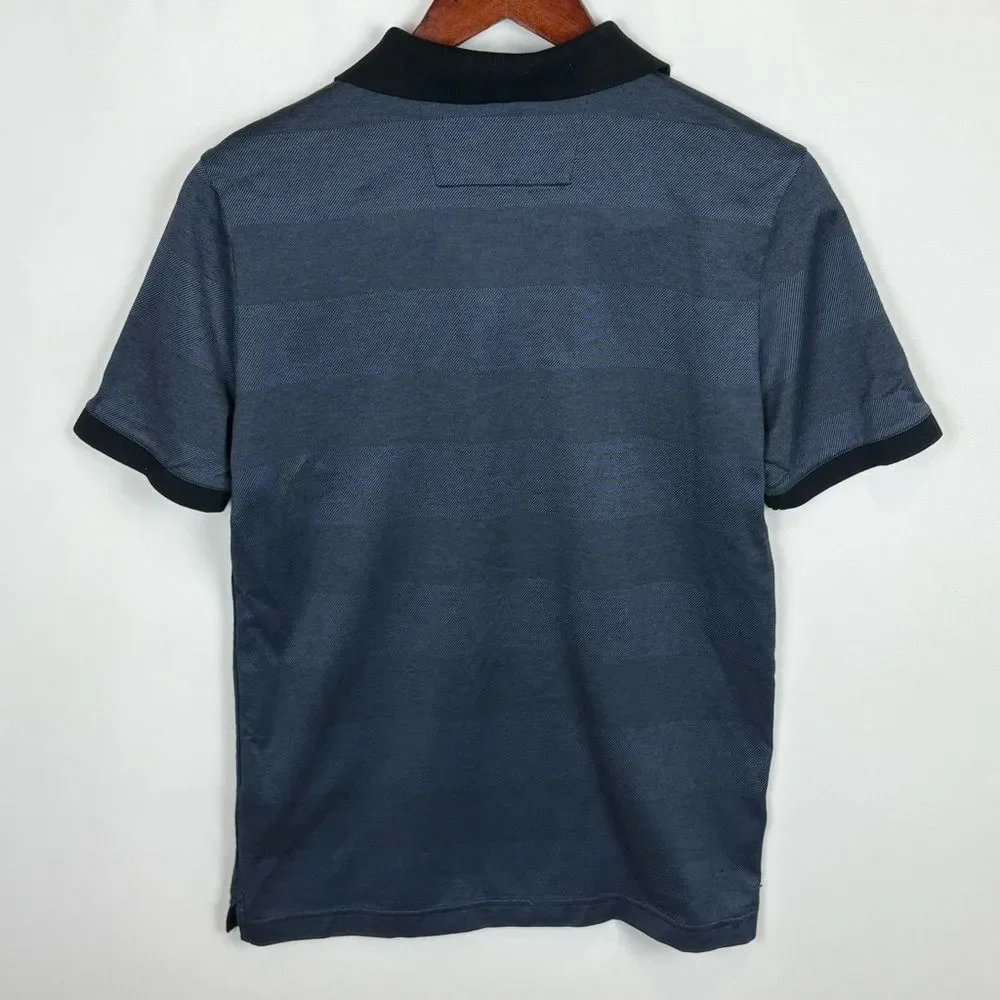 Banana Republic Striped Collared Polo Shirt‎